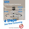 Passky 19.7” Low Profile Ceiling Fan with Lights and Remote,