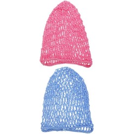 PACKOVE Gorro De Red Para Dormir De Ganchillo Redecilla De Malla De Rayón Para Cabello Largo Cubierta Para Dormir Bañarse Y Maquillaje 2 Piezas