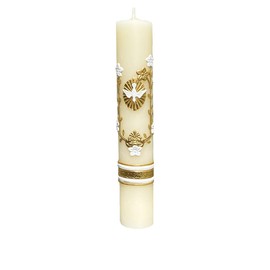 San Rafael Arcangel Baptism Candle or Velas para Bodas de Recuerdo - Candela para Bautizo Cirios Religiosos - Sirios Catolicos Prayer Candle with The Holy Spirit