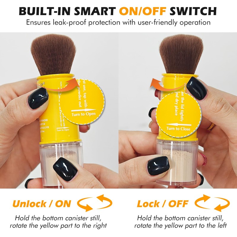 Mineral Powder Sunscreen for Face & Scalp & Hair -
