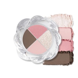 MUZIGAE MANSION Twist Pot Eye Shadow Palette Mini Matte Shimmer Korean (01 Fairy Pink) - Cool Toned Pink Palettes for Eyes, Objet Makeup