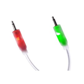 Starving Students Music Supplies SSMS LED Eurorack Patch Cables - 12" (30 cm) 3-Pack - Suitable for Eurorack Modular Synthesizer