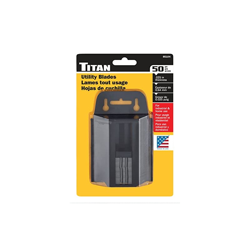 Titan 85104 50-Piece Heavy-Duty #20 Utility Knife Blades