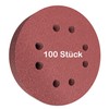 KSP-Tec 100 x Sandpaper 125 mm Velcro - Choice of