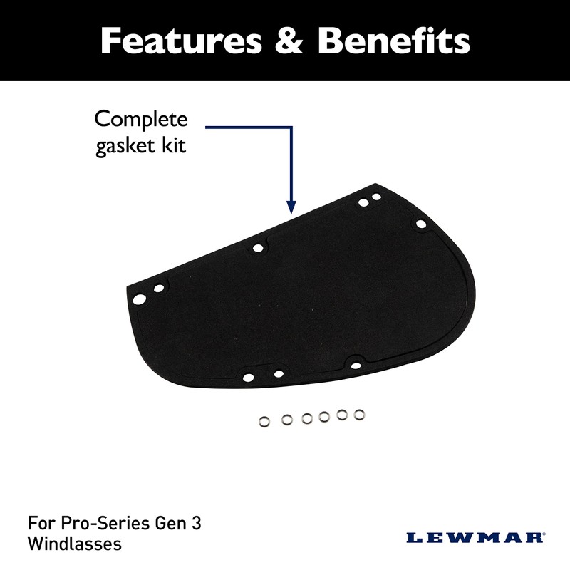 Lewmar 3rd Generation Replacement Gasket Kit for Pro-Series Windlasses, Chain