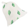 Healvian Russian Hats Hat Felt Sauna Hat Leaf Pattern Bathhouse