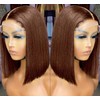 aibasi Glueless Bob Wigs Human Hair Pre Plucked Pre Cut