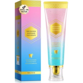 Niacinamide Whitening Toothpaste, Niacinamide Toothpaste, Freshening Breath & Deep Gentle Cleaning, 100G