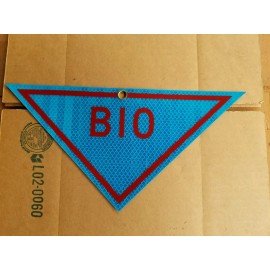 Unbranded Biohazard Military Reflective Vinyl Sign / Placard, (Great For Kids Room) 2 Pack