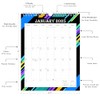 2025 Wall Calendar Spiral-bound Twin-Wire Binding - 12 Months Planner
