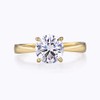 Ladies Ring 9 Carat Gold on Sterling Solid 925 Silver