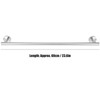 Stainless Steel Single Rod Towel Rack Round Base Bathroom Bedroom