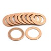 sourcing map Pack of 10 Rings for Car Copper Washer