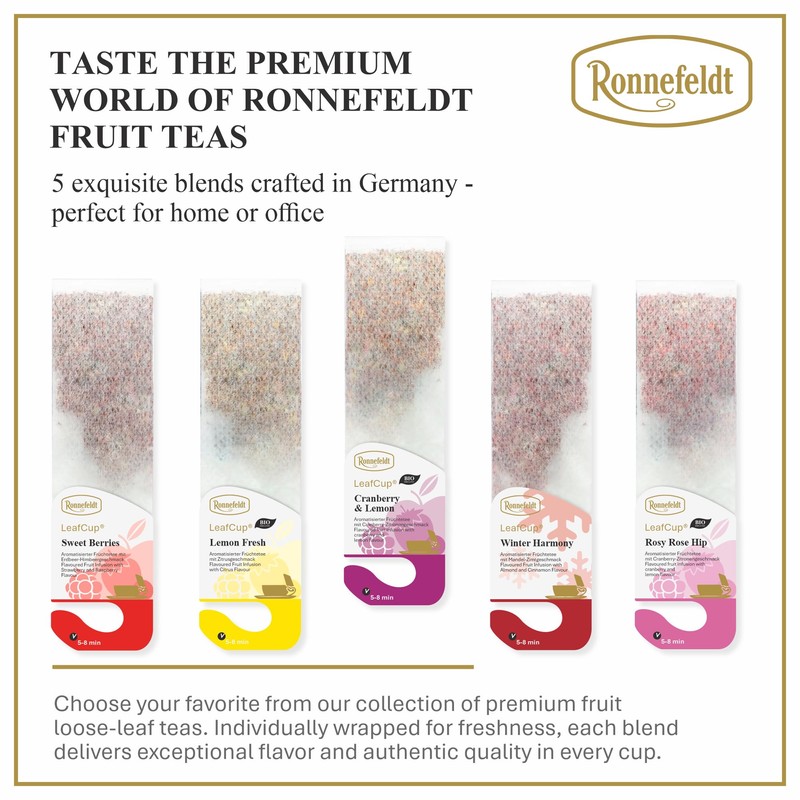 Ronnefeldt LeafCup Cranberry & Lemon Chai – Loose Leaf Fruit