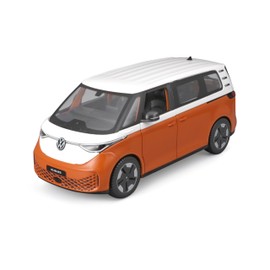 Maisto VW ID.Buzz (2023): Model Car in 1:25 Scale, Trunk and Doors Movable, White/Orange (532914O)