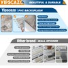 Yipscazo 1 Sheet Peel and Stick Stone Metal Tile Backsplash,