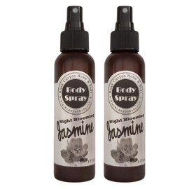 Black Canyon Night Blooming Jasmine Scented Body Spray with Jojoba Oil, 4 Oz (2 Pack)