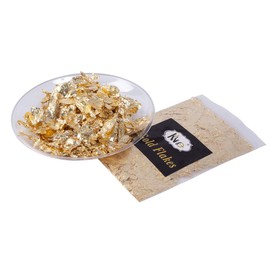 KINNO Gold Foil Flake, Fake Resin Nail DIY Crafts, Decoration, Resin 0.2 oz (5 g)