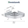 Hoomtaook Corner Caddy Bathroom Shower Shelf Wall Mounted No Drilling