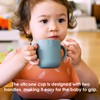 ROCCED Silicone Training Cup for Infants 2 Handles, Toddler Learning