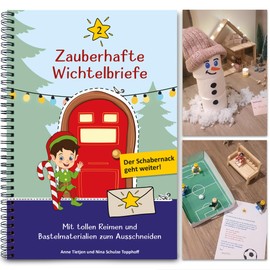 Secret Santa Letters for Children to Cut Out with Rhymes, Adventures, Gnome Scraper Bag and Secret Santa Accessories such as Gnome Door, Gnome Construction Sites, Colouring Pictures etc. (2)