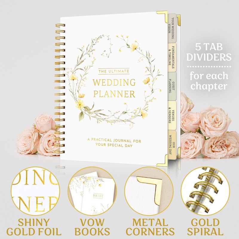 All-In-One Wedding Planner Book | Wedding Planning Organizer, Bridal Planner