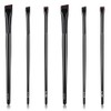 6pcs Ultra Thin Flat Eyebrow Tint Brushes - Angled Eyeliner