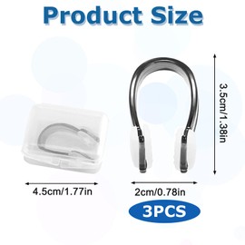 ZFRITP Nasenklammern, für Erwachsene, Nasenklammer, Nasenklammer, für Kinder, für Erwachsene und Kinder (ab 7 Jahren), mit Aufbewahrungsbox, mehrfarbig (mehrfarbig)