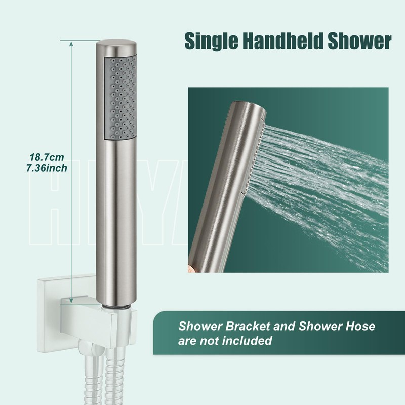 Heyalan Hand Held Shower Wand, High Pressure Handheld Head with