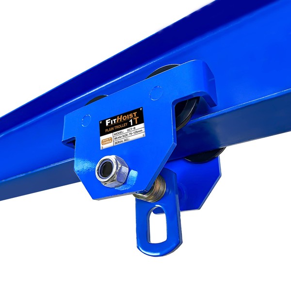 FITHOIST Manually Trolley 1 Ton | 2200LBS Capacity Steel Push