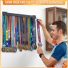 EALPVIS 24-30 Inch Medal Display Rack, Wall Mount Metal Ribbon