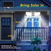 Cozeet Solar Motion Sensor Outdoor Floodlights 6500K with Remote Control,