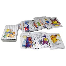 OMEIU Ultimate Shiny Gold Silver Card Bundle - 55 Random Cards (Silver)