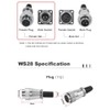 LeHang WS28 28 mm 3 Pin 50 A Aviation Connector