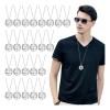 25 Pcs Collar Bola para Disco Espejo Esfera Plata para