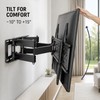 Full-Motion Dual-Arm TV Wall Mount for 40–80 Inch TVs, VESA