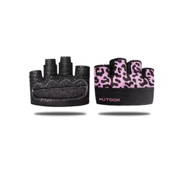 KUTOOK Workout Gloves, Partial Gym Gloves for Men/Women, Breathable, XRD Callus Padding, Perfect for Weightlifting, Kettlebell, Pull-Ups, Pink, X-Large