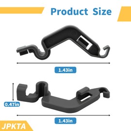 2 Pack W10082853 Dishwasher Tine Pivot Clip Replacement Part by JPKTA Compatible with Whirlpool Kitchenaid Kenmore Dishwashers - Repalces WPW10082853 PS11748190 PS1734891 1446946
