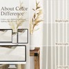Nanspring - Cortinas naturales para café, 54 pulgadas de largo,
