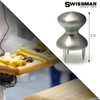 Swissmar Stainless Steel Cheese Holder - 3-Prongs Hold Cheese in