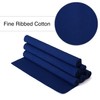 Encasa Ribbed Table Placemats (Set of 6) - Solid Blue