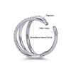 JMFENFA G23 Titanium Nose Hoop Rings for Sensitive Skins, 16G