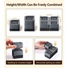 Blissfuhue Heavy Duty Bed Frame Risers - Adjustable Furniture Risers,