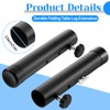 4pcs Folding Table Risers Folding Table Leg Extenders Levels Height