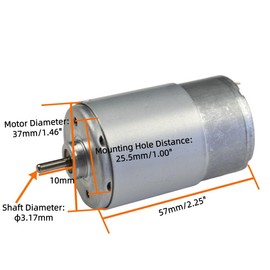 CHANCS Torque Magnetic Mini Electric Motor 555 DC 12V/24V Speed 3500RPM with Backet for DIY Hobby DIY Electric Screwdriver Drill Tools
