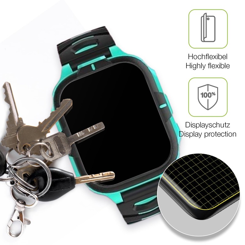 dipos FLEX 2x Schutzfolie matt passend für Elejafe Smartwatch Kinder,