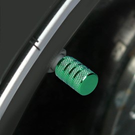 Kwmobile 5x Car Valve Caps Cover – Schrader Car Valve Metal Caps – Car, Bike, Motorcycle, Valve Cover in Black