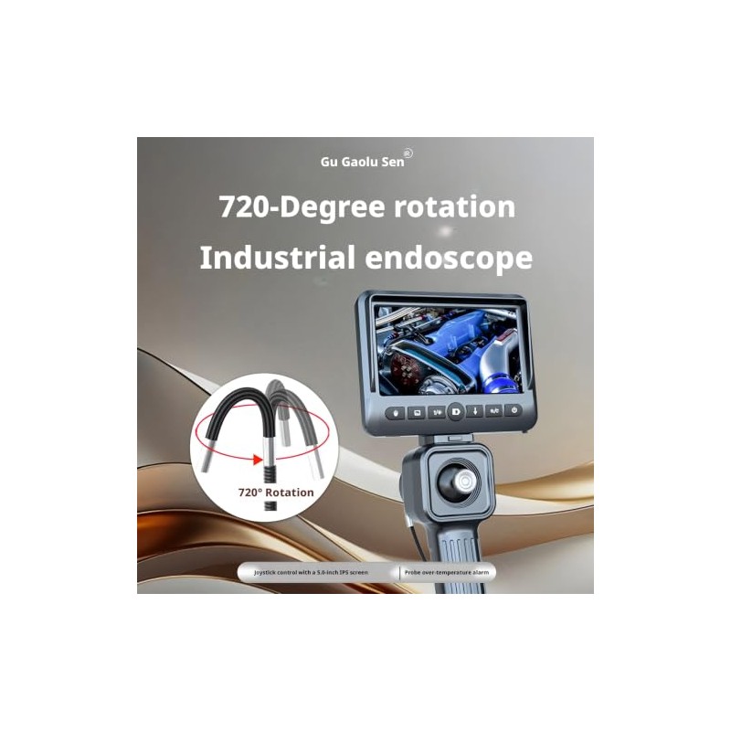 Borescope GL-500A Inspection camera Endoscope 6.5mm 3M Dual Lens 1080P