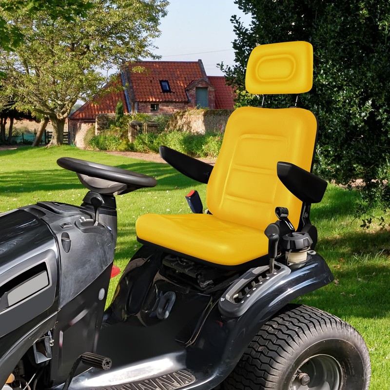 Kistrba Universal Seat for Forklift/Excavator/Lawn Mower/Tractor with Adjustable Angle Back