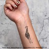 4 x 'Giraffe' Temporary Tattoos - Water Resistant, Skin-Safe, Non-Toxic
